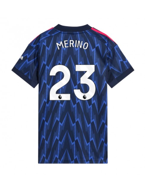 Arsenal Mikel Merino #23 Replika Borta Kläder Dam 2025-26 Kortärmad Arsenal Mikel Merino #23 Replika Borta Kläder Dam 2025-26 Kortärmad